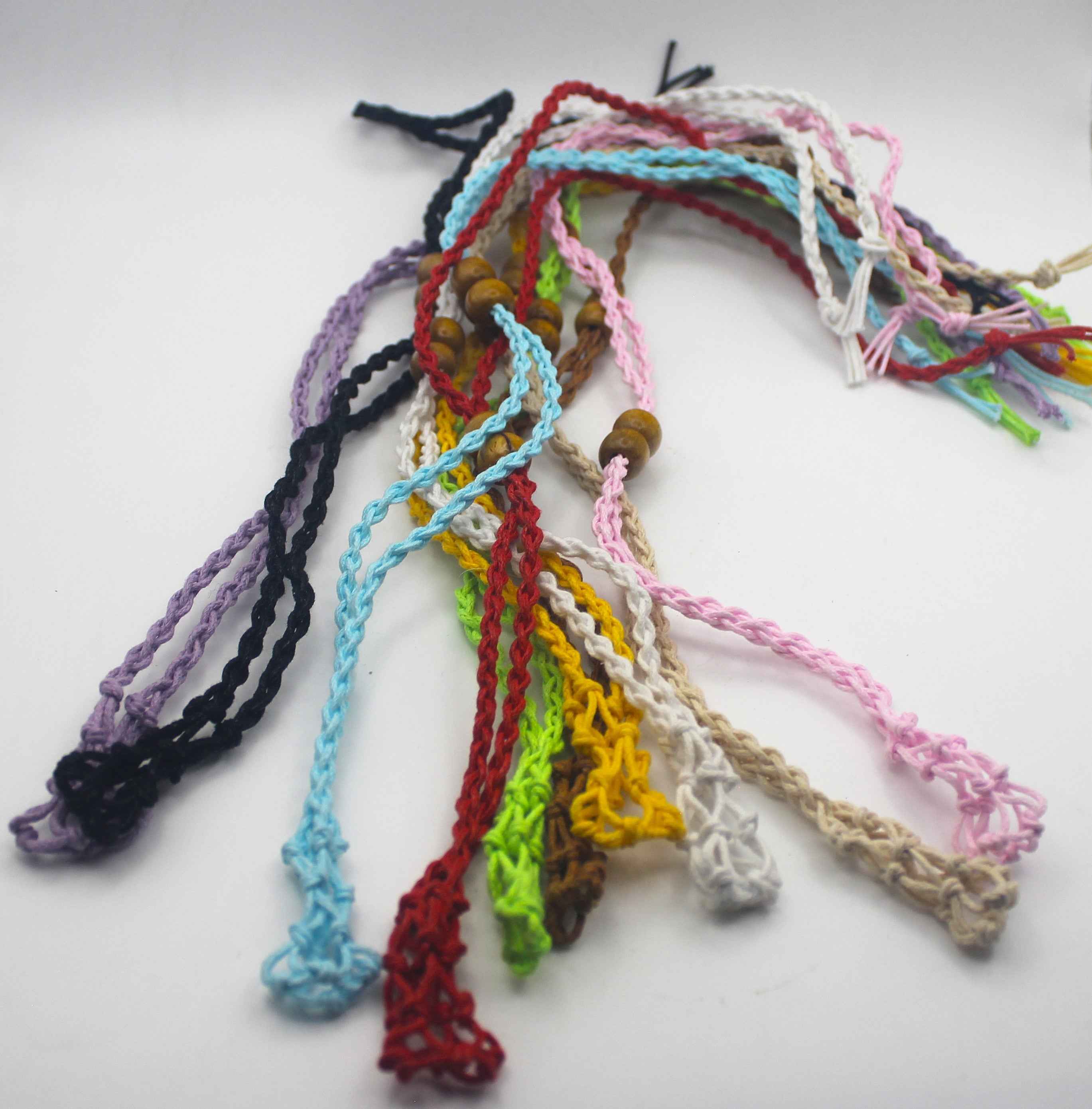 Macrame Crystal Cage Necklace - Adjustable and Customizable | | Wiccan Center