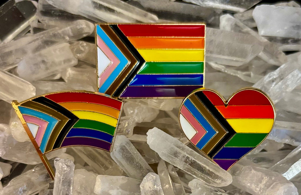 LGBTQ+ Rainbow Pride Flag Enamel Pin – Many Fabulous Styles | | Wiccan Center