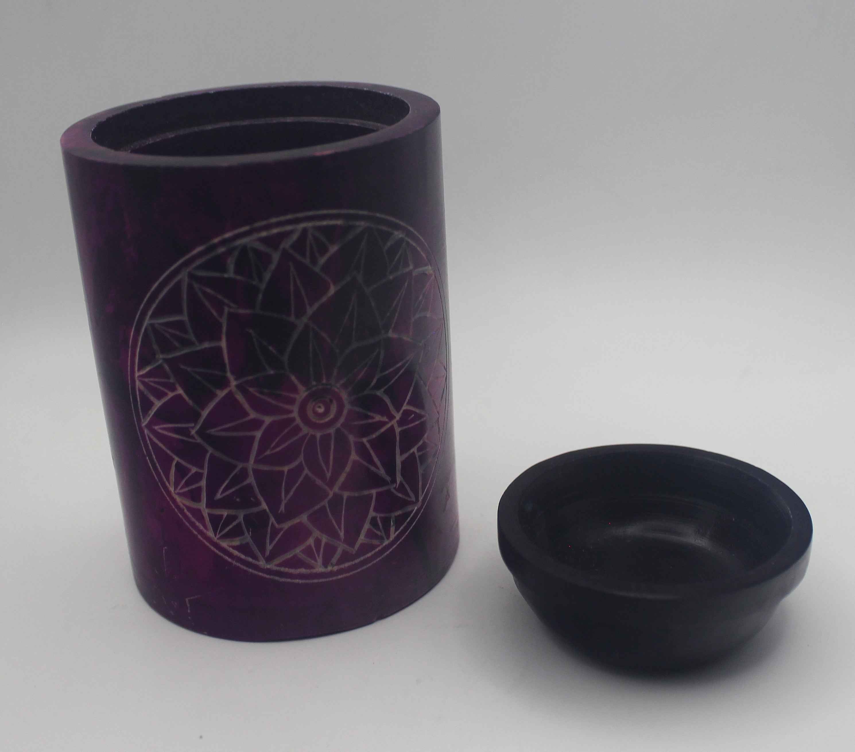 Purple Lotus Mandala Essential Oil Burner | | Wiccan Center