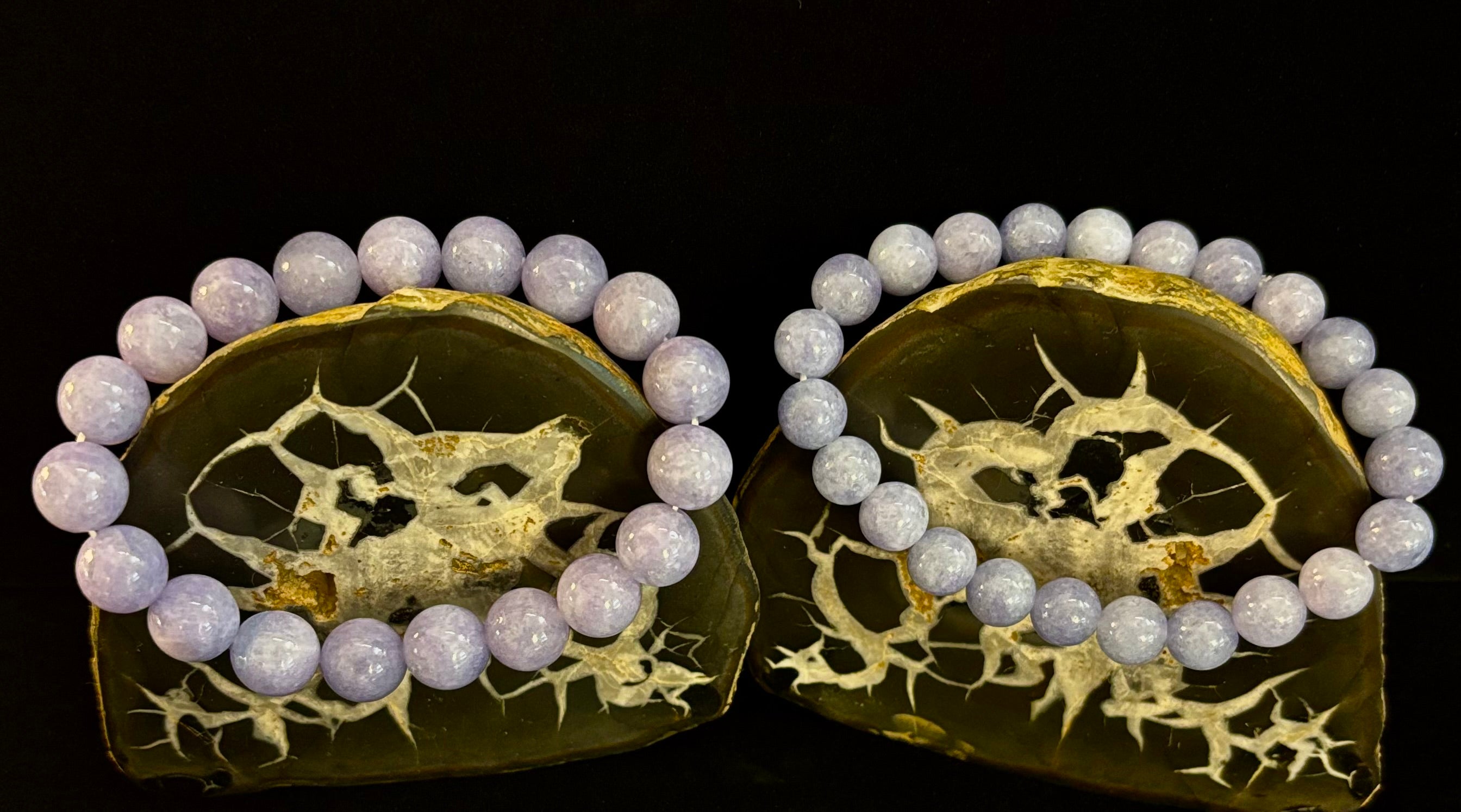 Angelite Crystal Bracelet – Serenity & Intuition | 8mm & 10mm Beads for Medium Wrists | | Wiccan Center