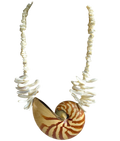 Fabulous Huge Nautilus Shell Statement Necklace