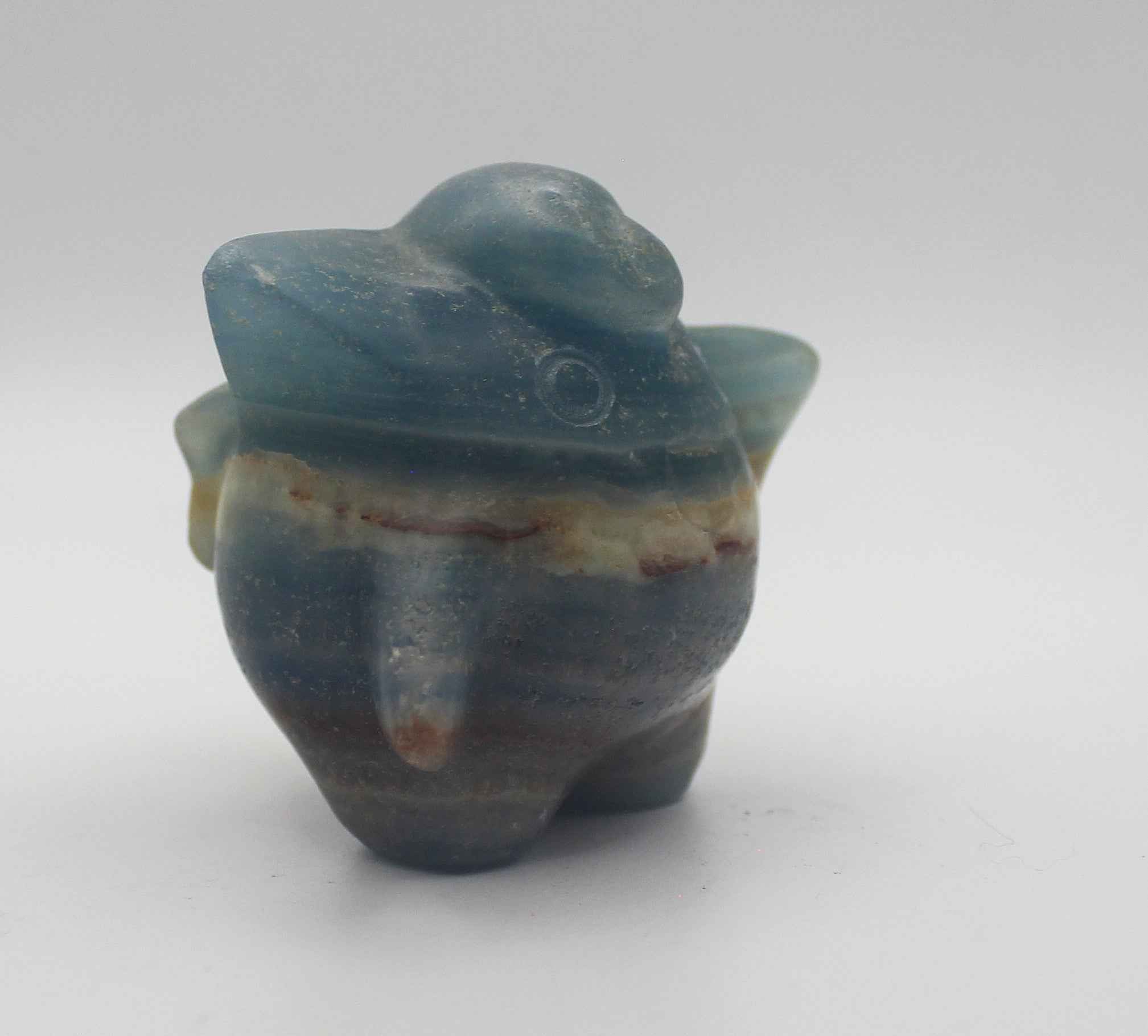 Blue Banded Calcite (Blue Onyx) Clefairy Crystal Carving – Calming & Collectible | | Wiccan Center