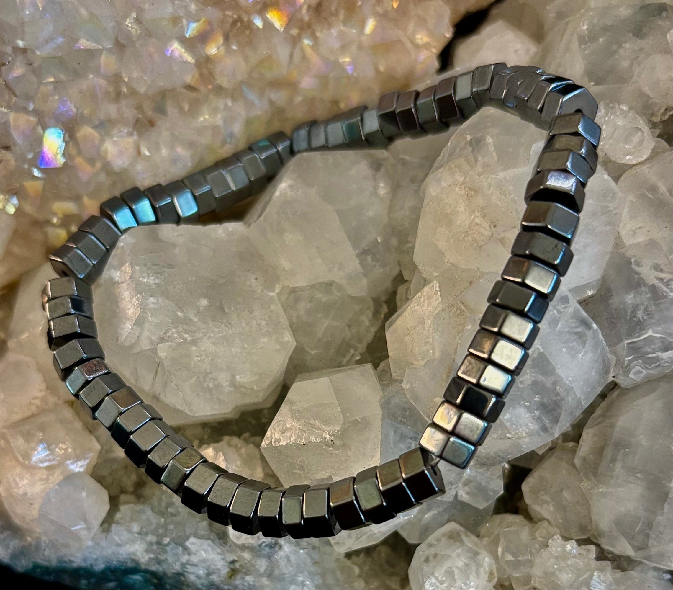 Retro Geometric Beaded Bracelet – Built for Large to Extra Large Wrists | | Wiccan Center