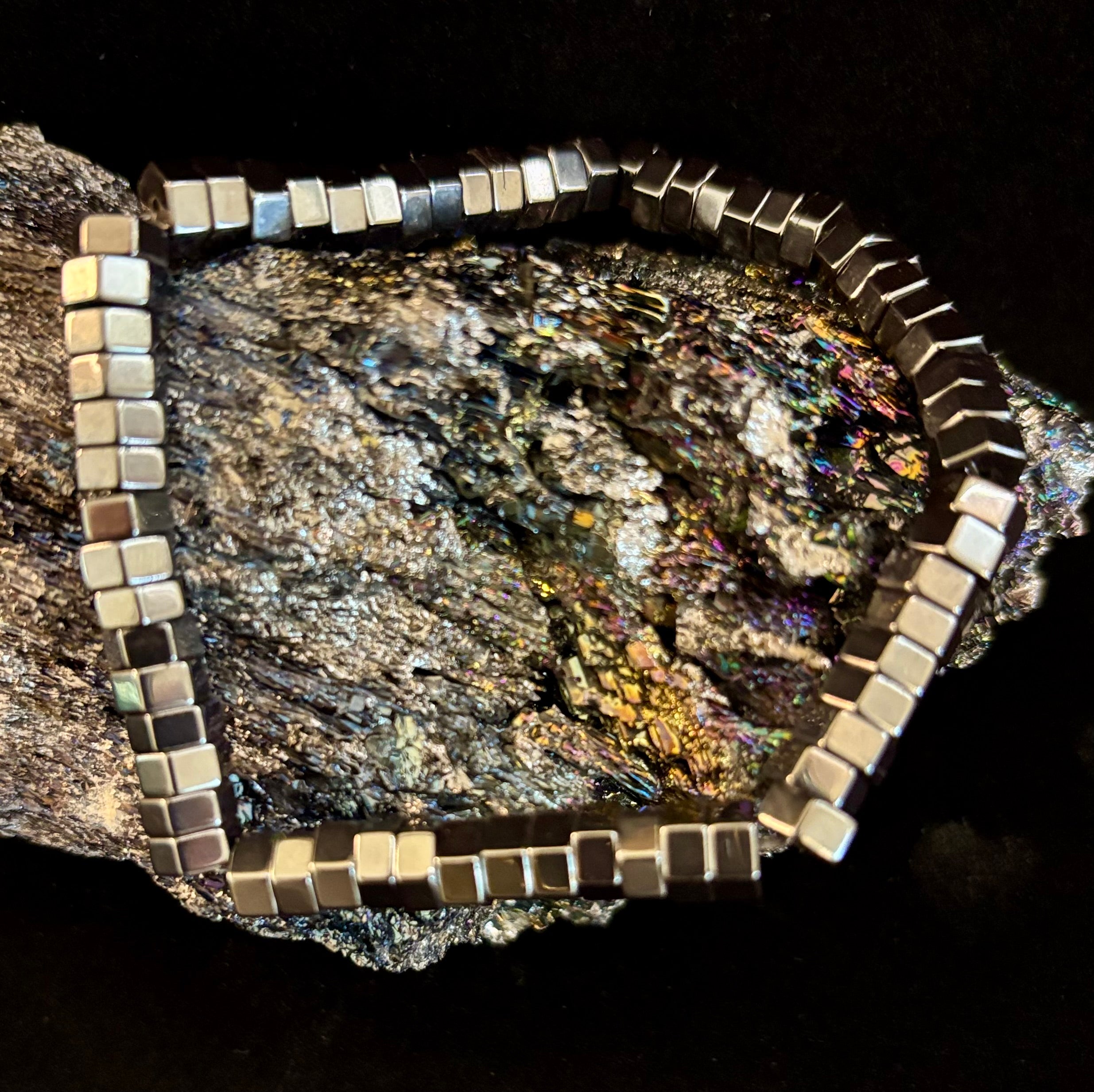 Retro Geometric Beaded Bracelet – Built for Large to Extra Large Wrists | | Wiccan Center