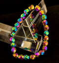 Rainbow Style Geometric Beaded Bracelet – LGBTQ+ Pride & Power for Medium and Large Wrists | | Wiccan Center