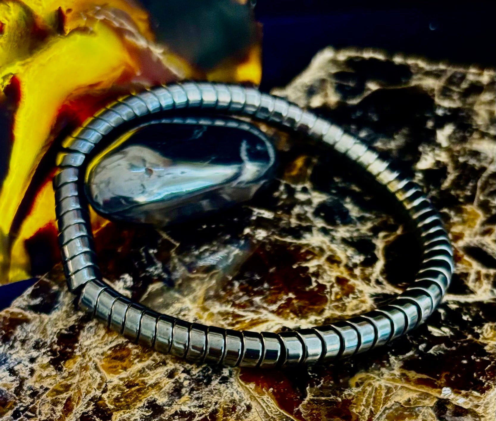 🐍 Snake Bone Style Bracelet – Bold & Modern Power Piece | | Wiccan Center