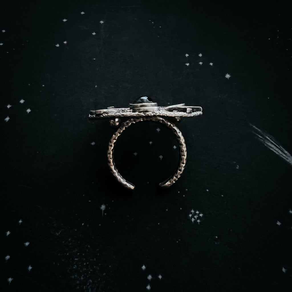 Large Moon Phase Statement Cocktail Ring | Ring | Wiccan Center