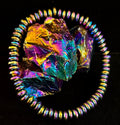🌈 Rainbow Hue Metal Bracelet – Medium to Large Wrists | | Wiccan Center
