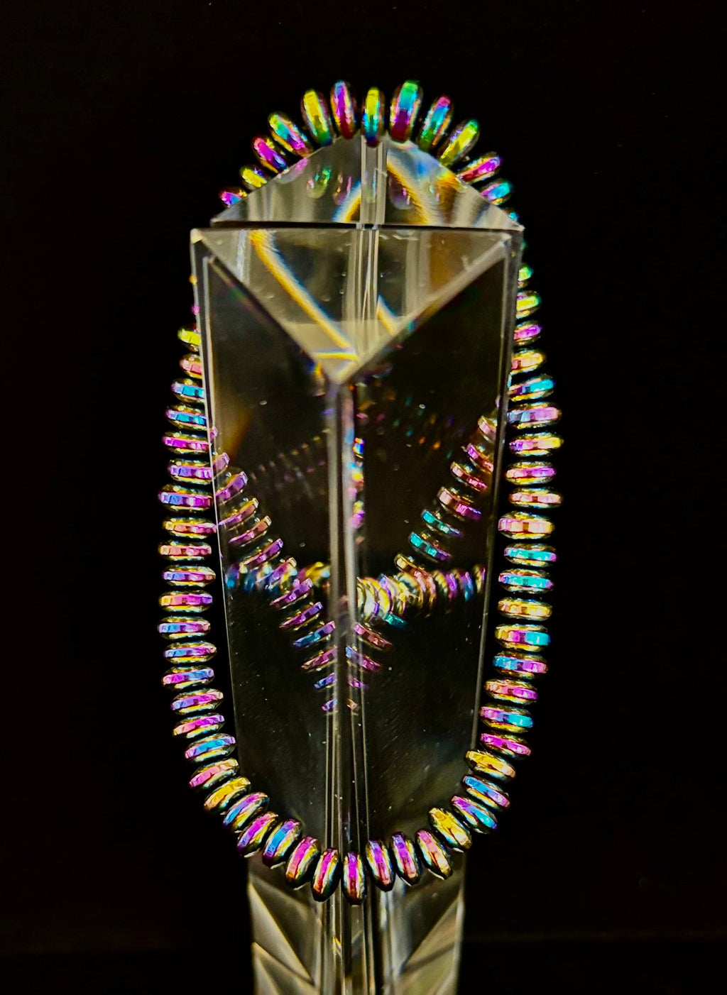 🌈 Rainbow Hue Metal Bracelet – Medium to Large Wrists | | Wiccan Center