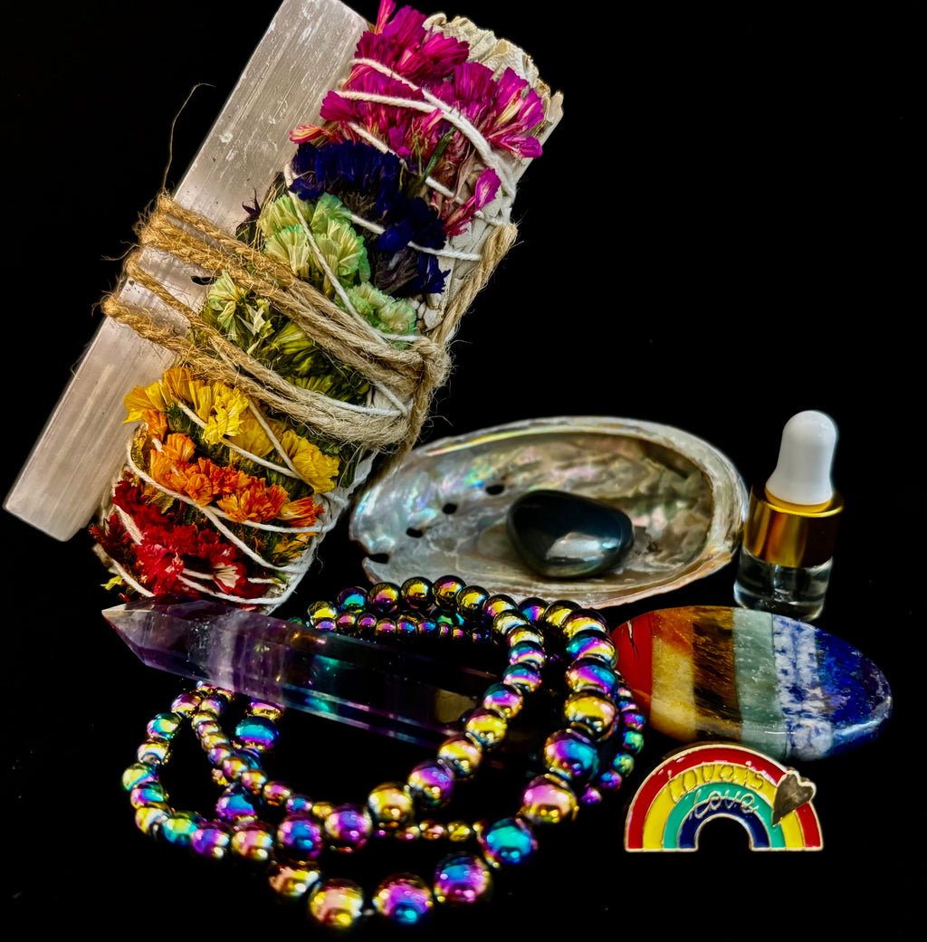 🌈 Love & Light Energy Gift Box – Rainbow Healing & Protection Set 🌈 | | Wiccan Center