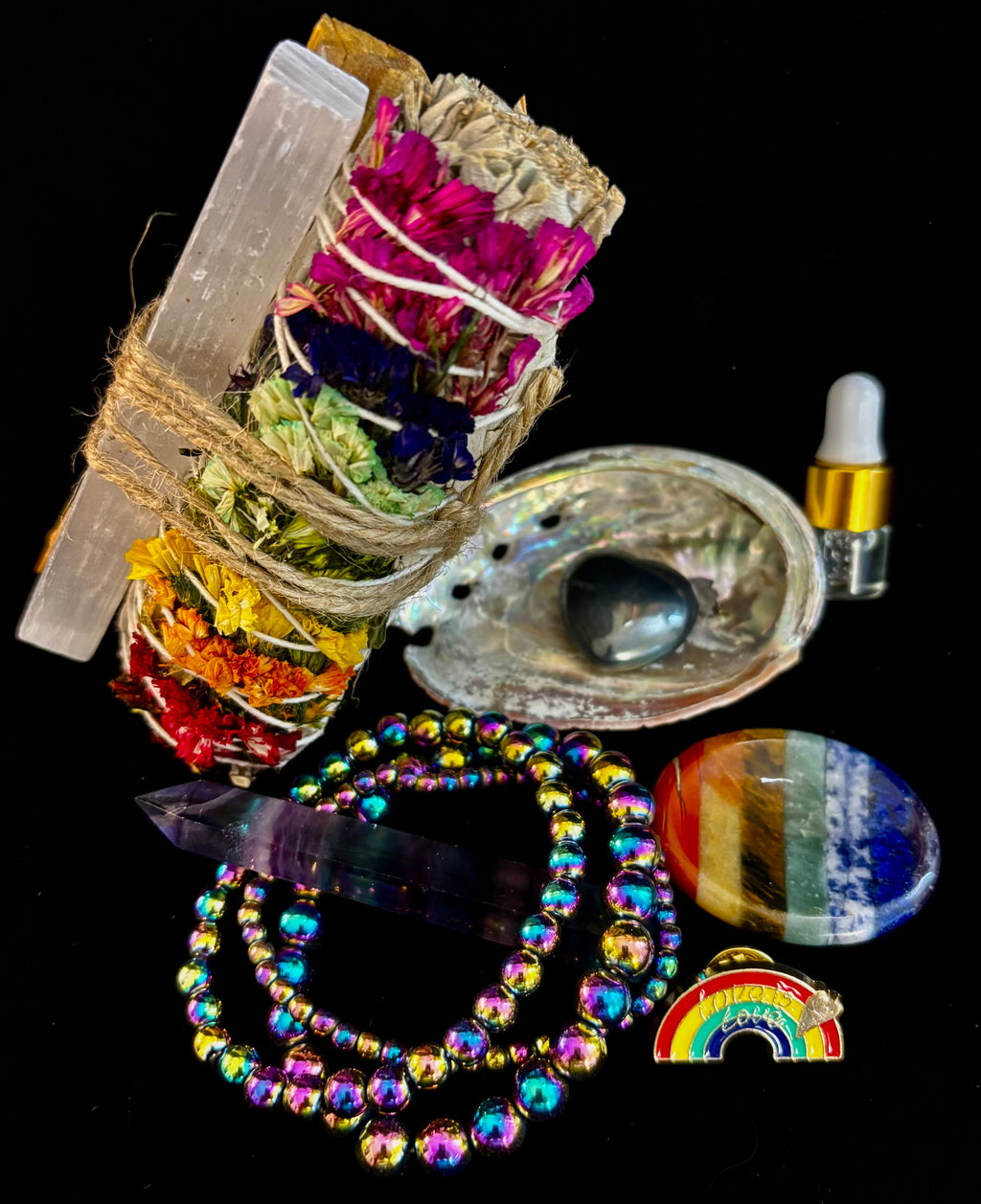 🌈 Love & Light Energy Gift Box – Rainbow Healing & Protection Set 🌈 | | Wiccan Center
