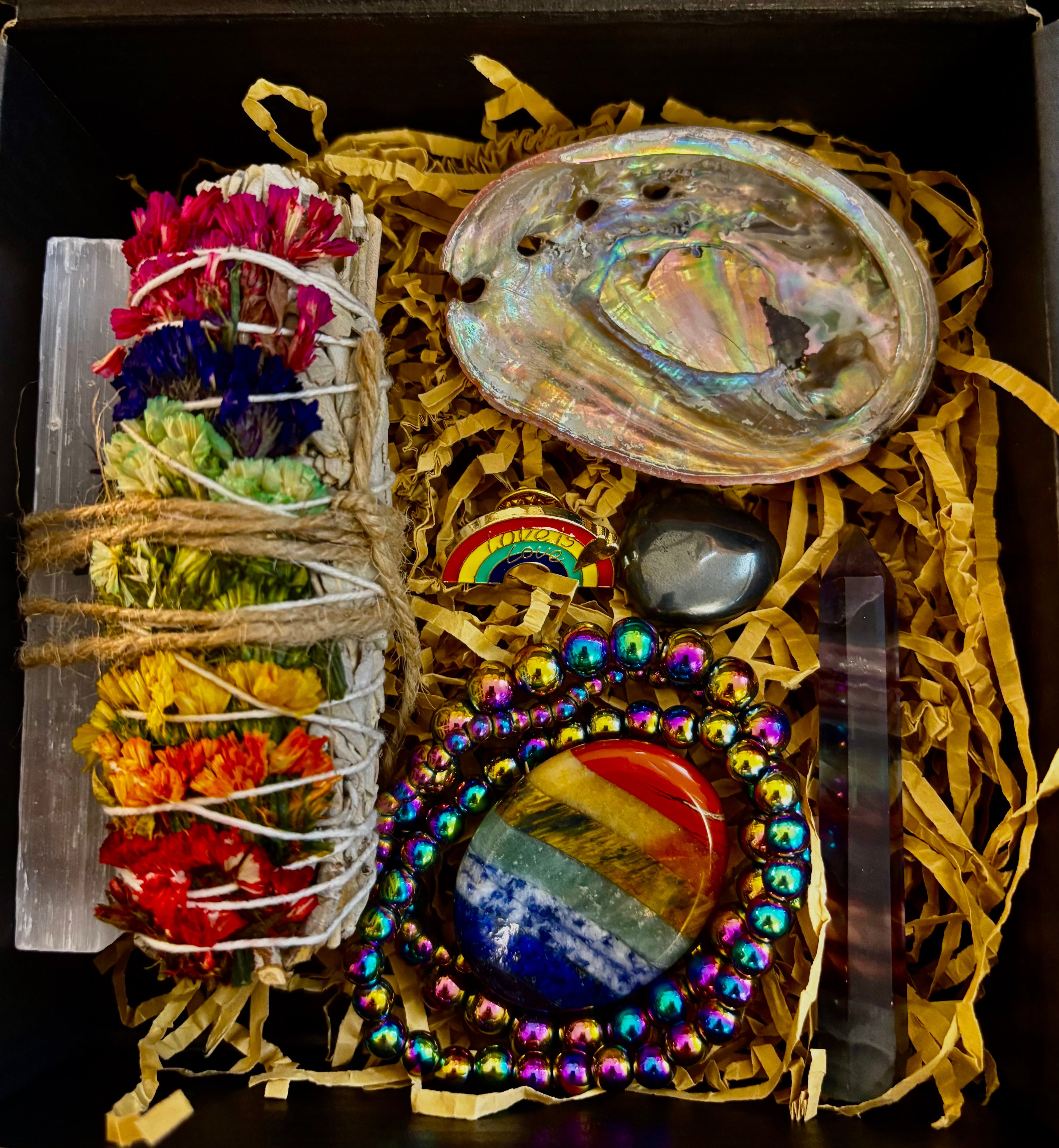 🌈 Love & Light Energy Gift Box – Rainbow Healing & Protection Set 🌈 | | Wiccan Center