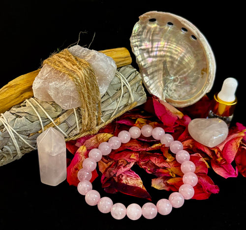 🌹Attracting Love Rose Quartz Gift Box – Heart Healing & Romance Set🌹 | | Wiccan Center