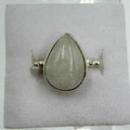 Sterling Silver Rainbow Moonstone Pear Ring – Size 7 – Intuition, Emotional Clarity & New Beginnings | Rings | Wiccan Center