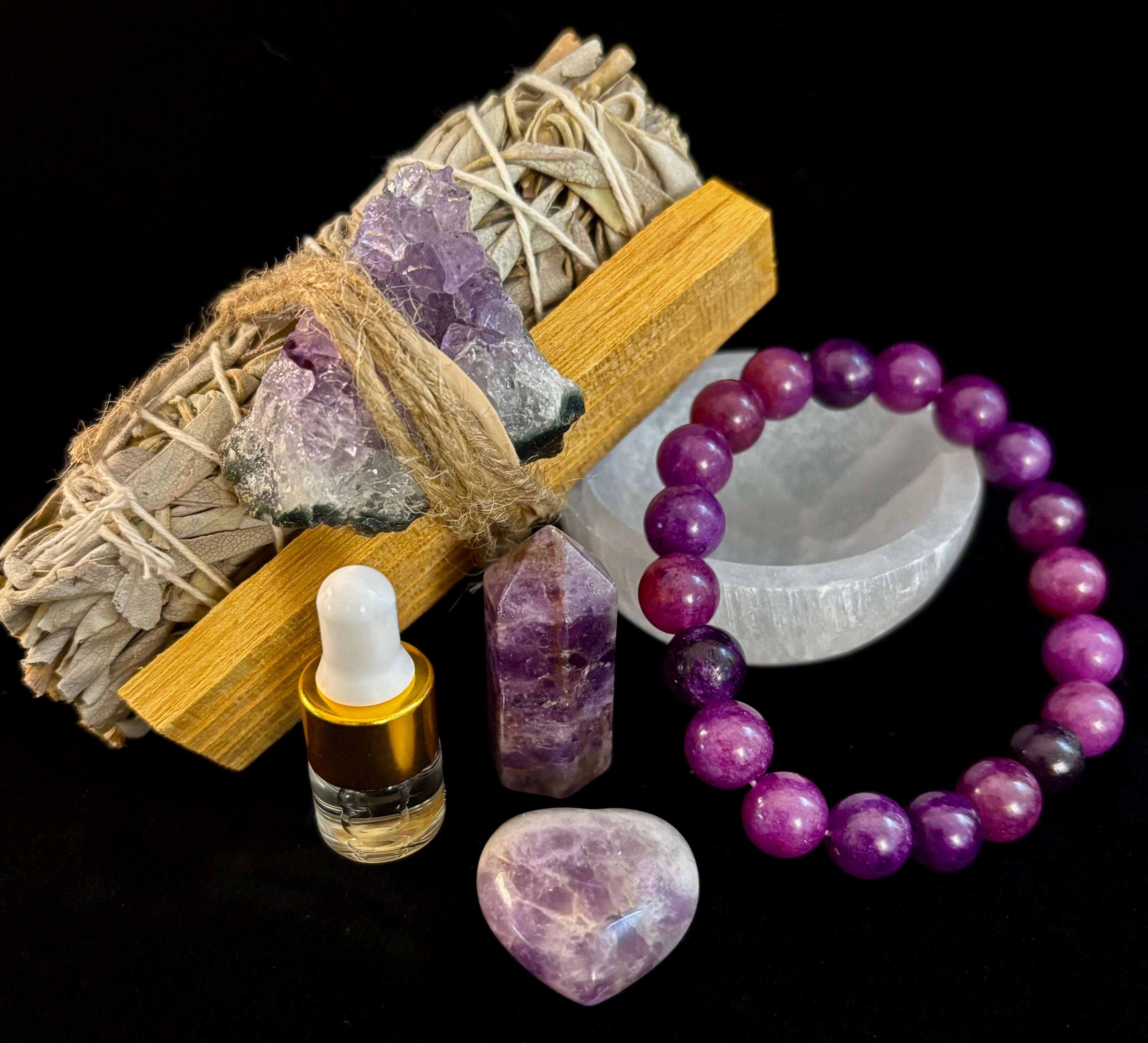 Tranquility & Healing Amethyst Gift Box – Spiritual Balance & Protection Set | | Wiccan Center