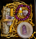 Tranquility & Healing Amethyst Gift Box – Spiritual Balance & Protection Set | | Wiccan Center