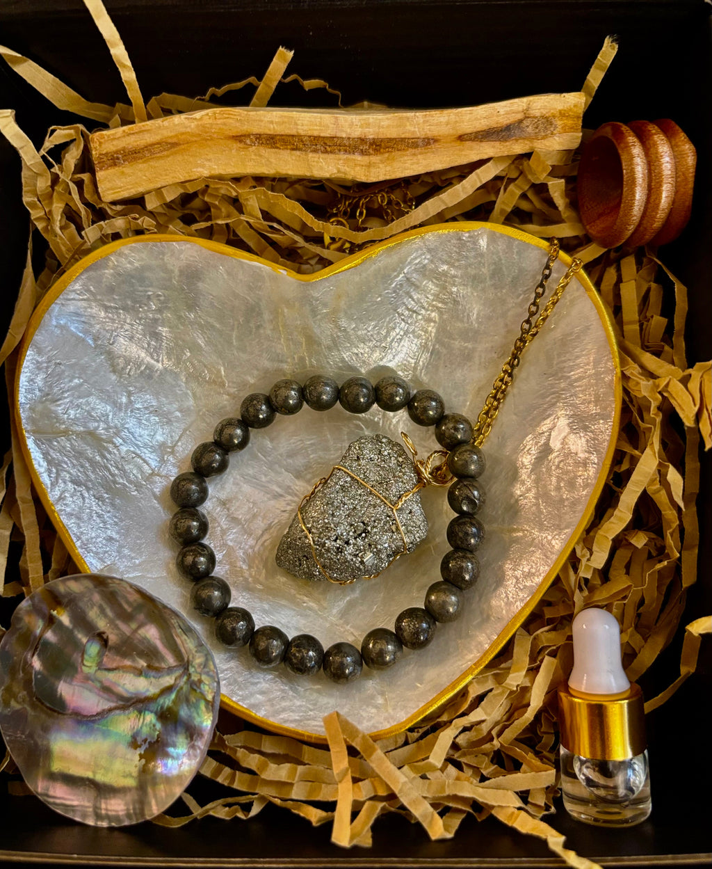 The Pyrite Attract Abudance Collection - Gift Box | | Wiccan Center
