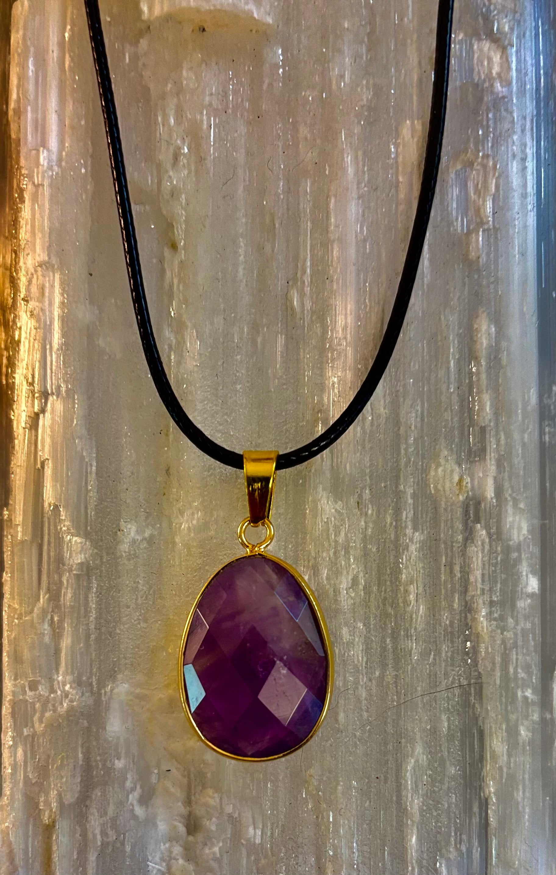 Crystal Drop Necklace – 1 inch Teardrop Pendant (Made in Australia) | | Wiccan Center