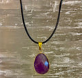 Crystal Drop Necklace – 1 inch Teardrop Pendant (Made in Australia) | | Wiccan Center