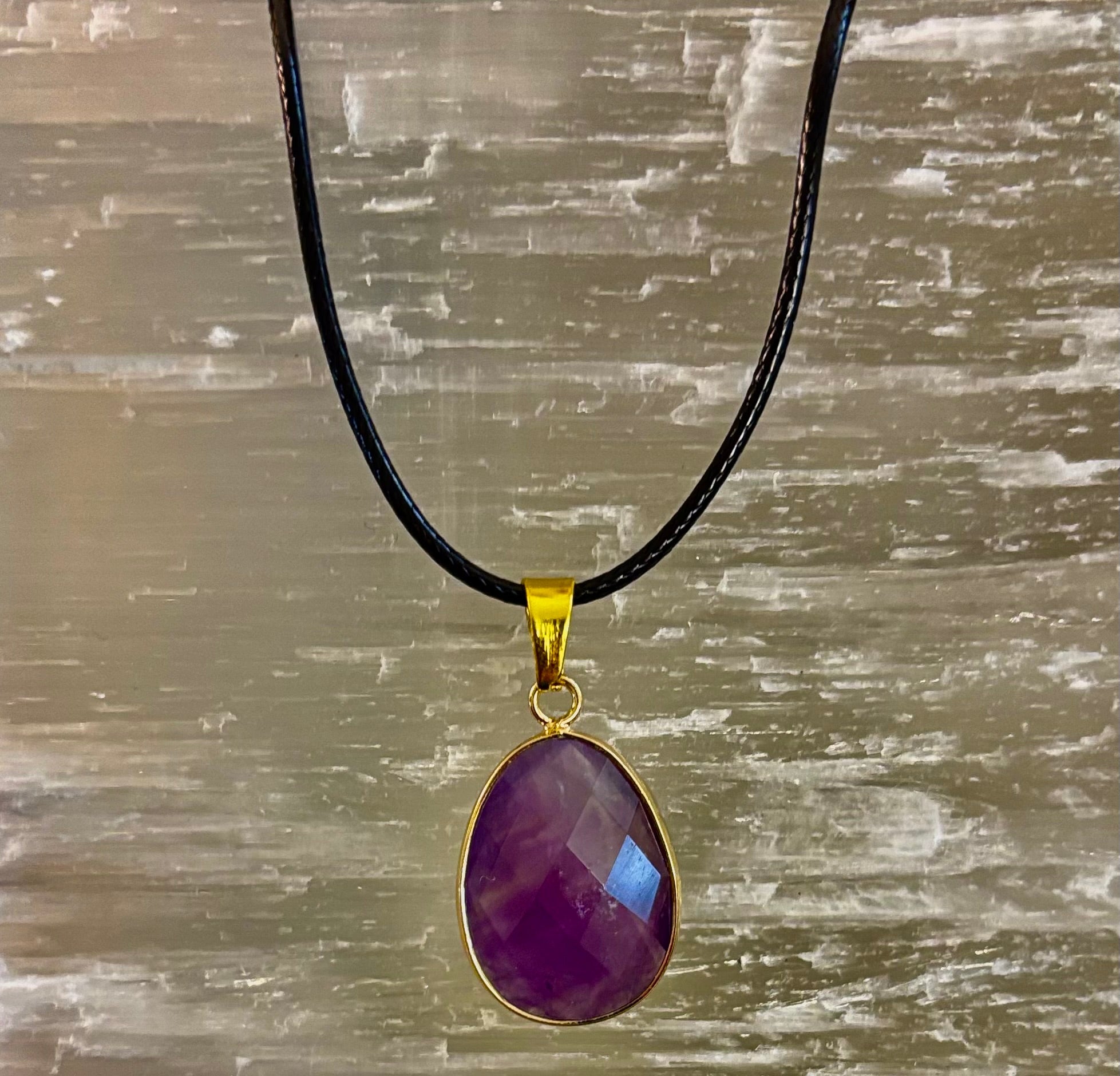 Crystal Drop Necklace – 1 inch Teardrop Pendant (Made in Australia) | | Wiccan Center
