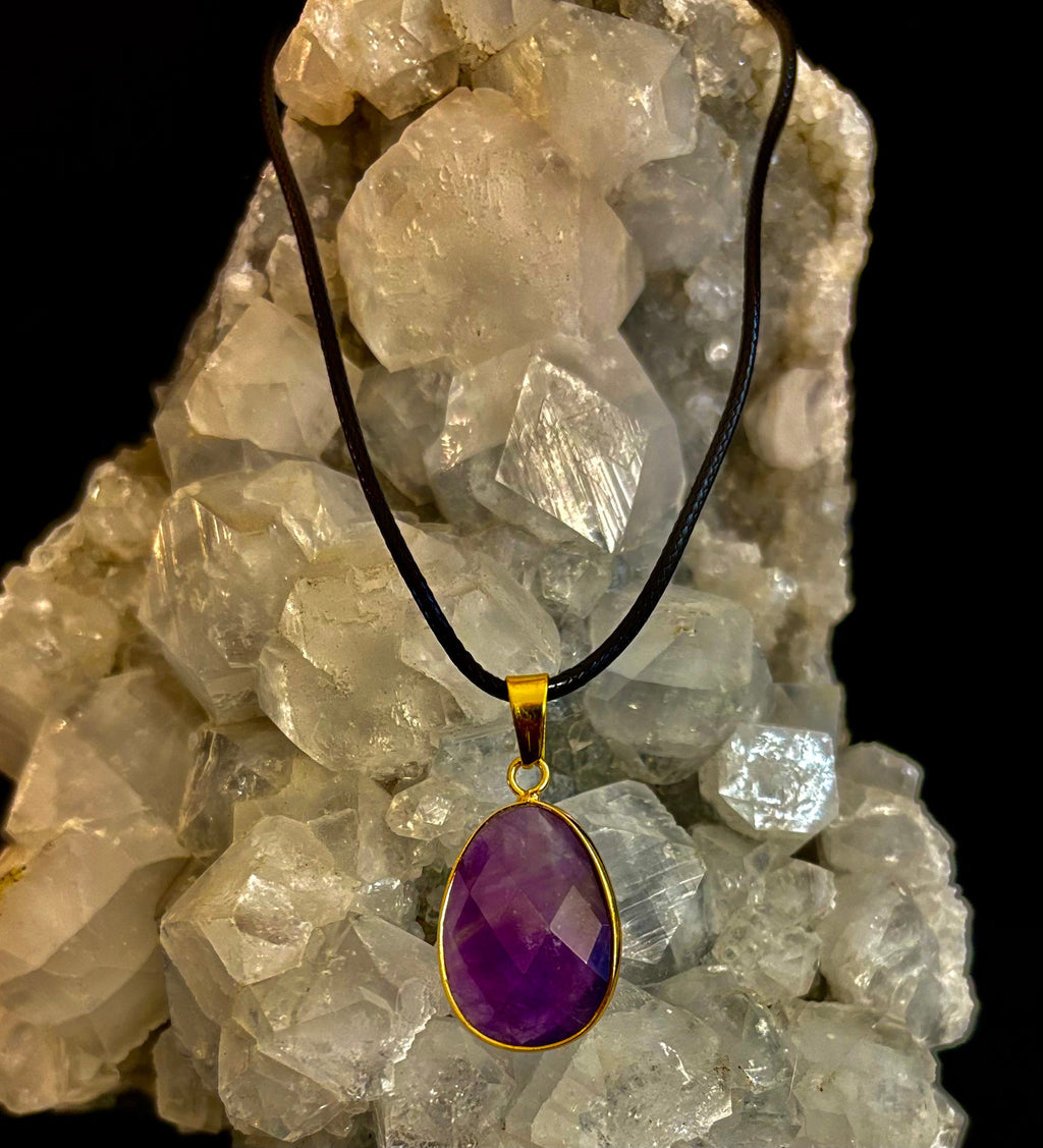 Crystal Drop Necklace – 1 inch Teardrop Pendant (Made in Australia) | | Wiccan Center