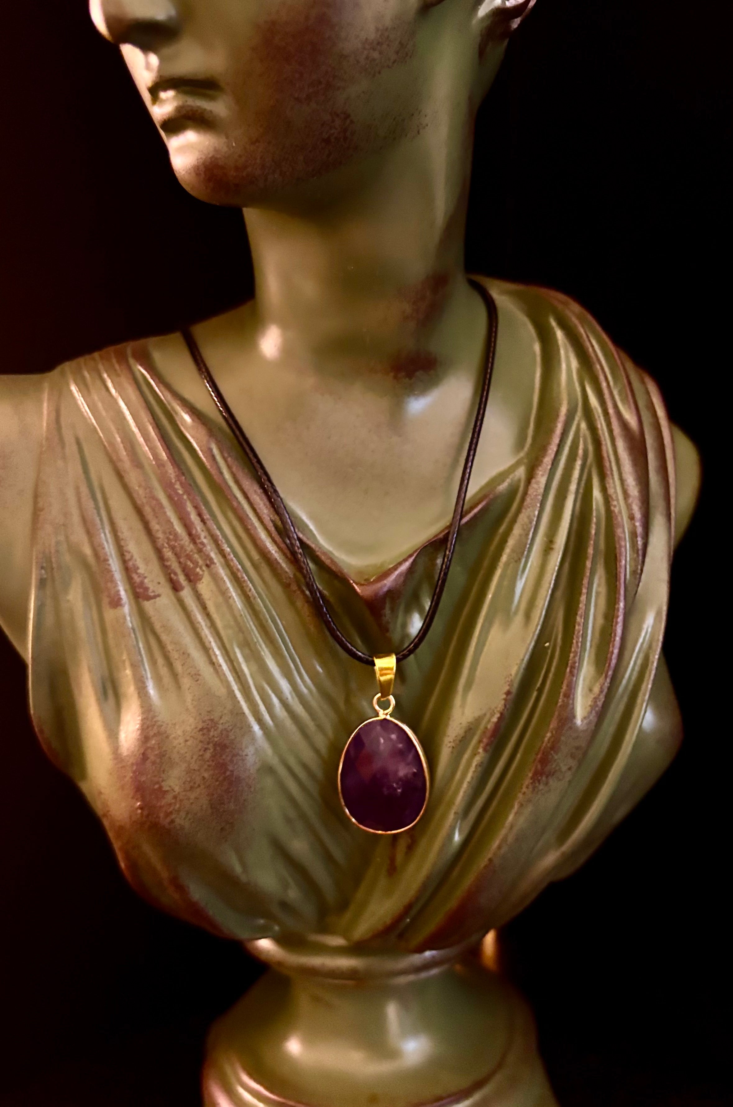 Crystal Drop Necklace – 1 inch Teardrop Pendant (Made in Australia) | | Wiccan Center