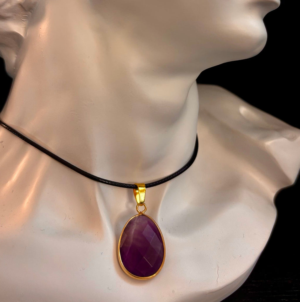 Crystal Drop Necklace – 1 inch Teardrop Pendant (Made in Australia) | | Wiccan Center