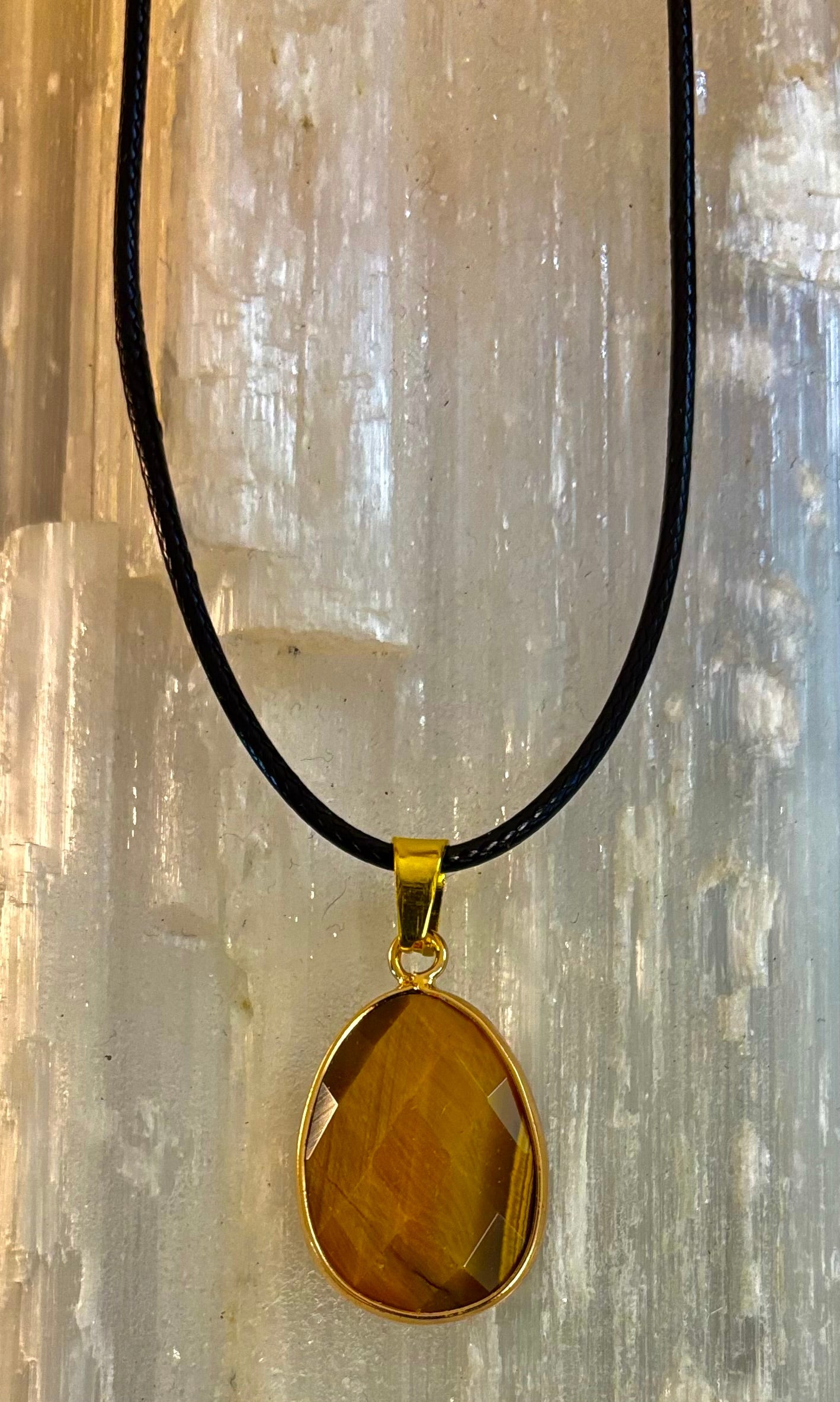 Crystal Drop Necklace – 1 inch Teardrop Pendant (Made in Australia) | | Wiccan Center