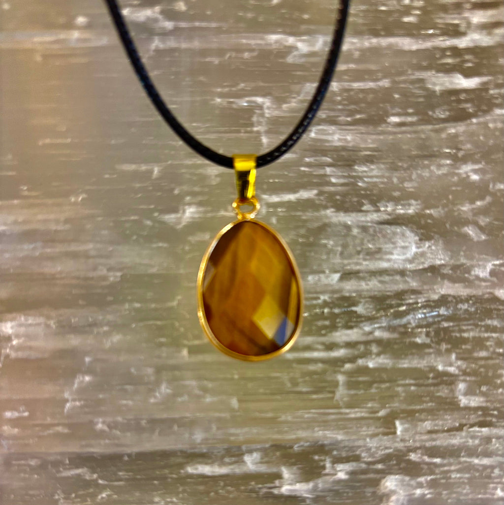 Crystal Drop Necklace – 1 inch Teardrop Pendant (Made in Australia) | | Wiccan Center