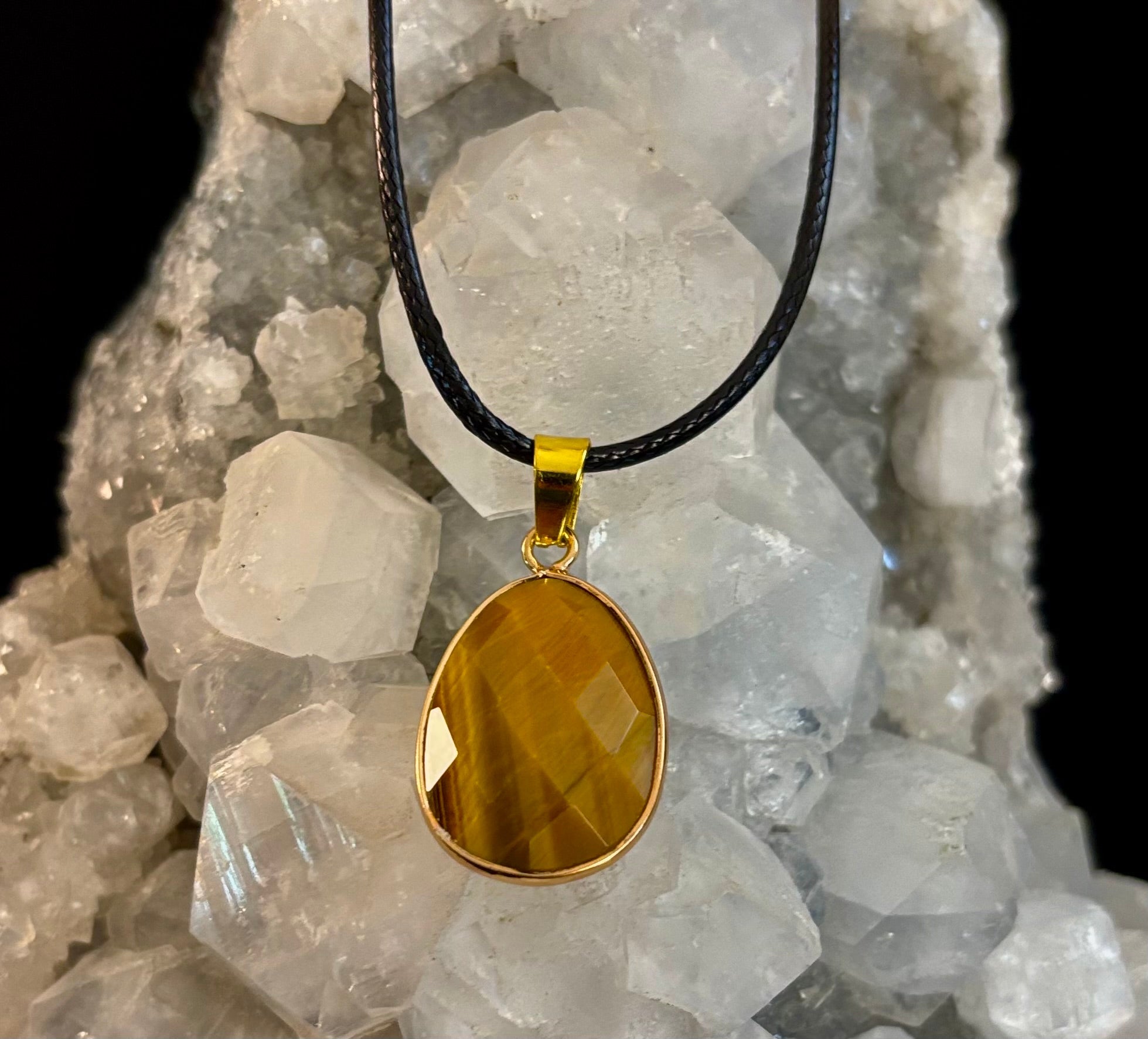 Crystal Drop Necklace – 1 inch Teardrop Pendant (Made in Australia) | | Wiccan Center
