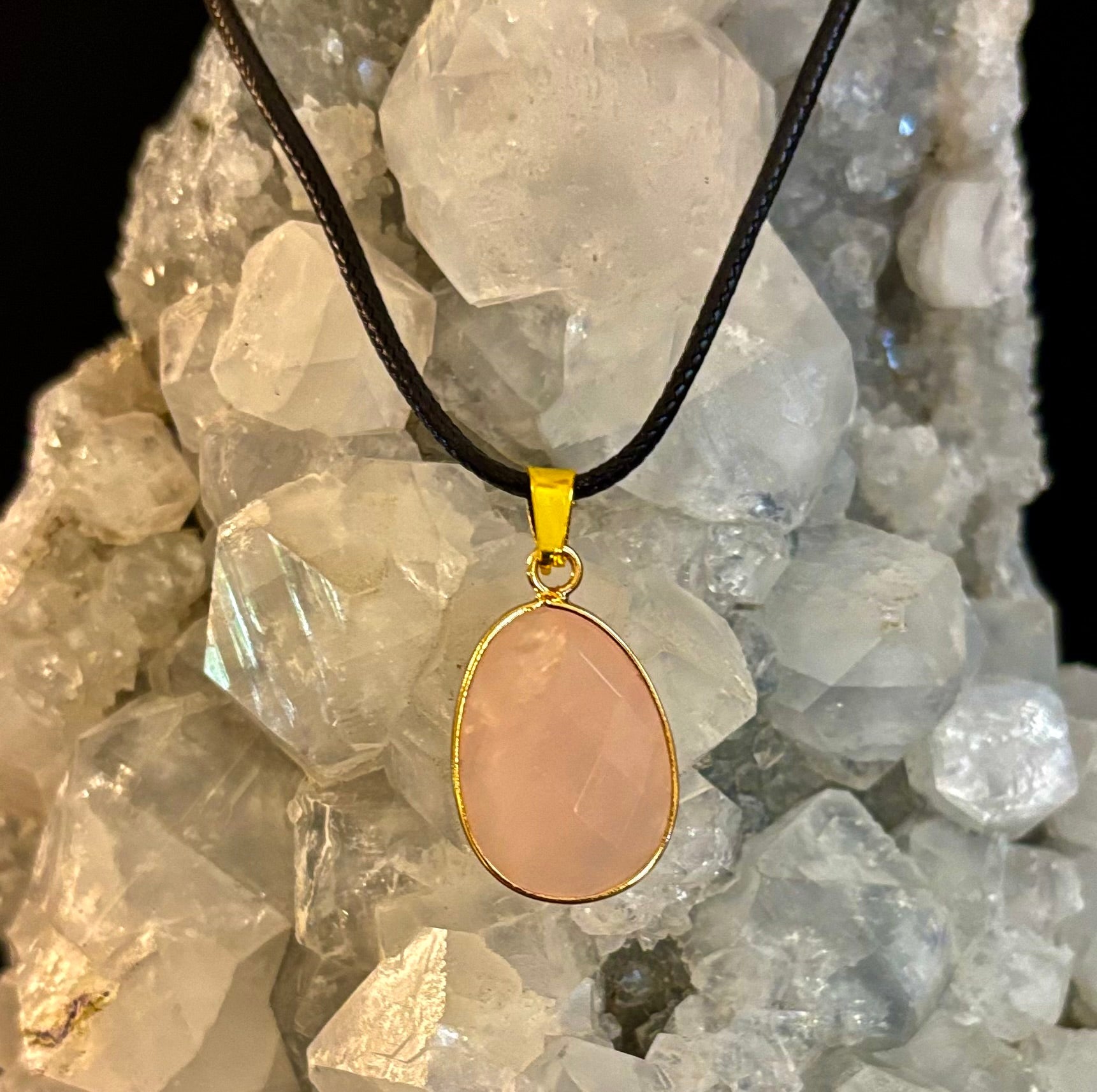 Crystal Drop Necklace – 1 inch Teardrop Pendant (Made in Australia) | | Wiccan Center