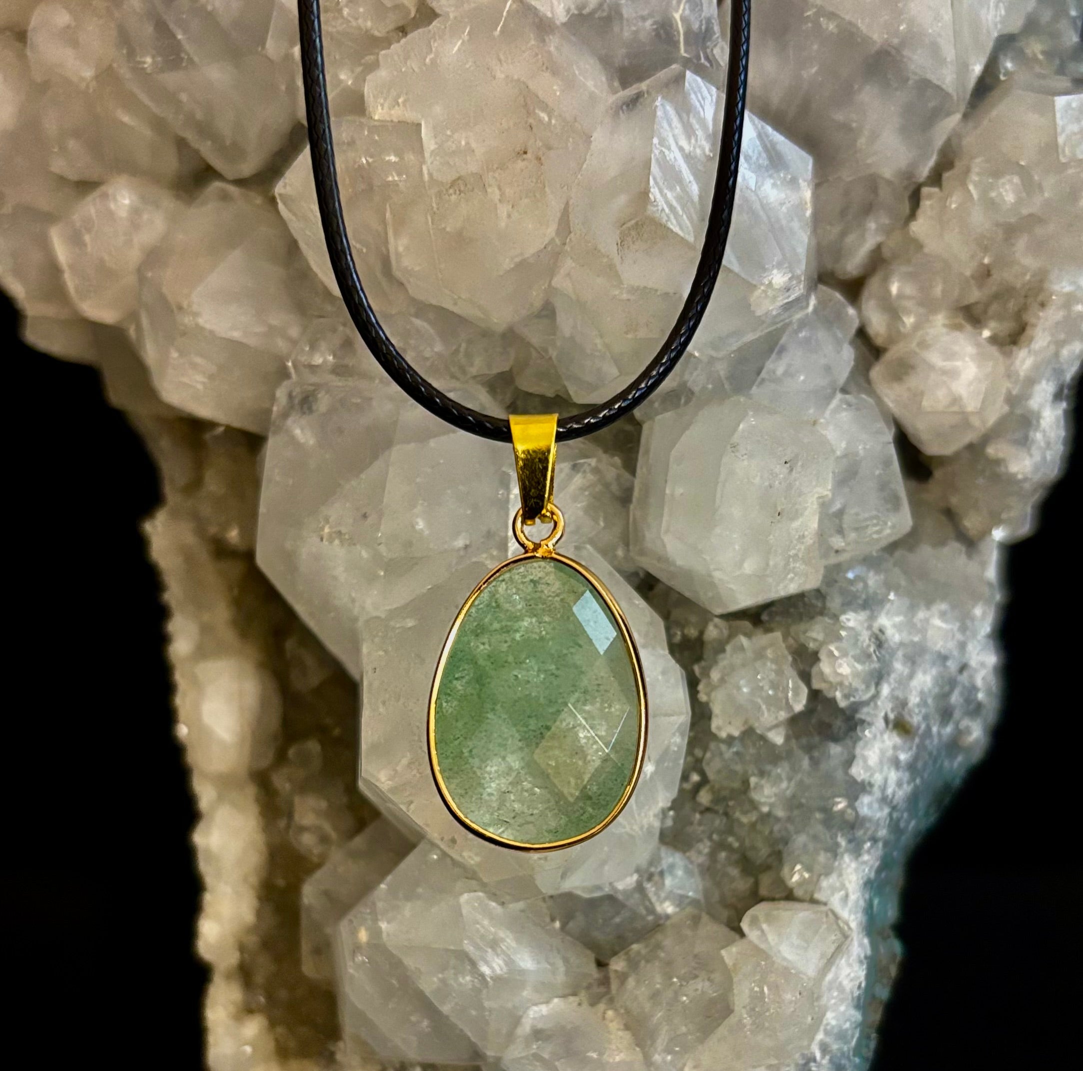 Crystal Drop Necklace – 1 inch Teardrop Pendant (Made in Australia) | | Wiccan Center