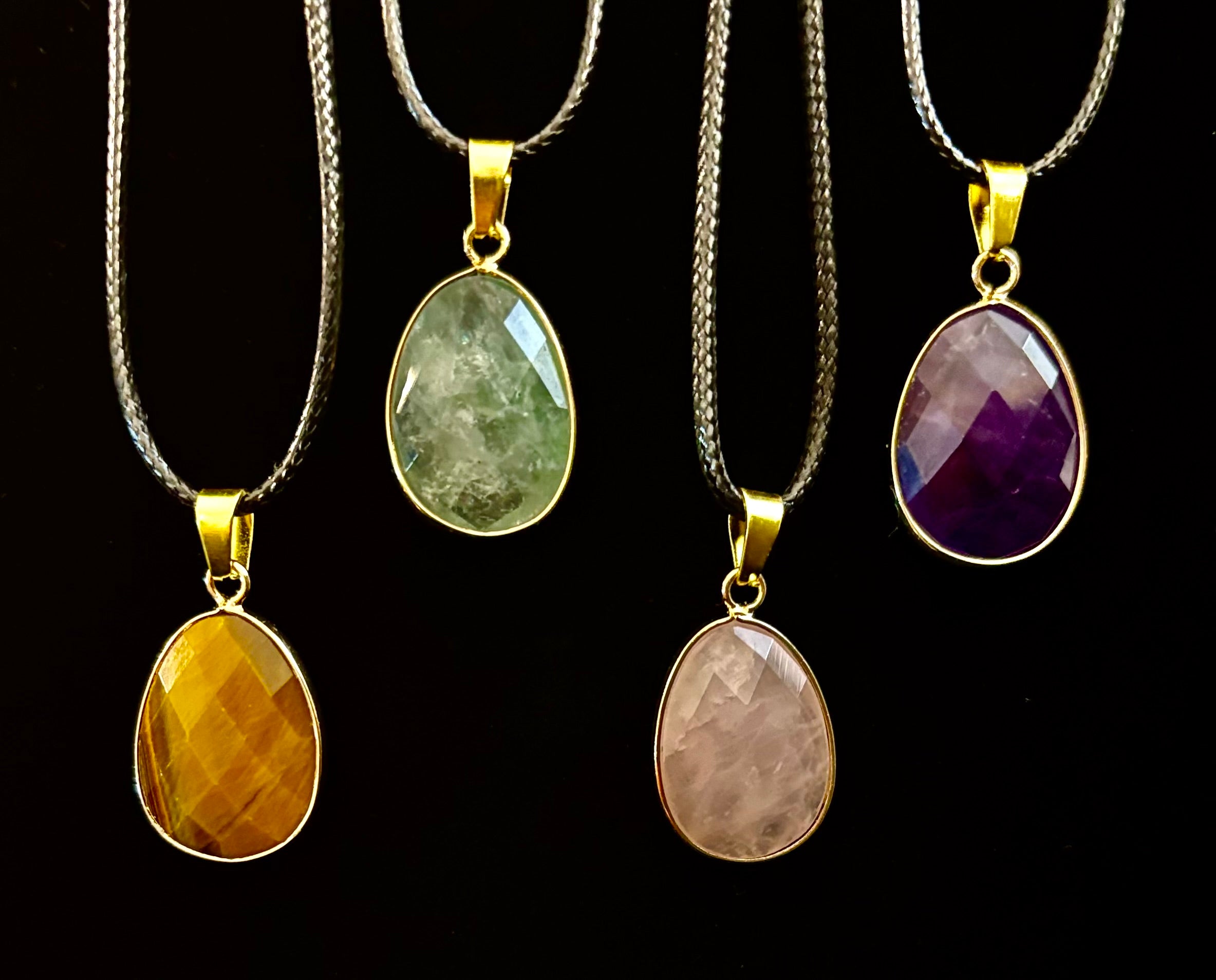 Crystal Drop Necklace – 1 inch Teardrop Pendant (Made in Australia) | | Wiccan Center