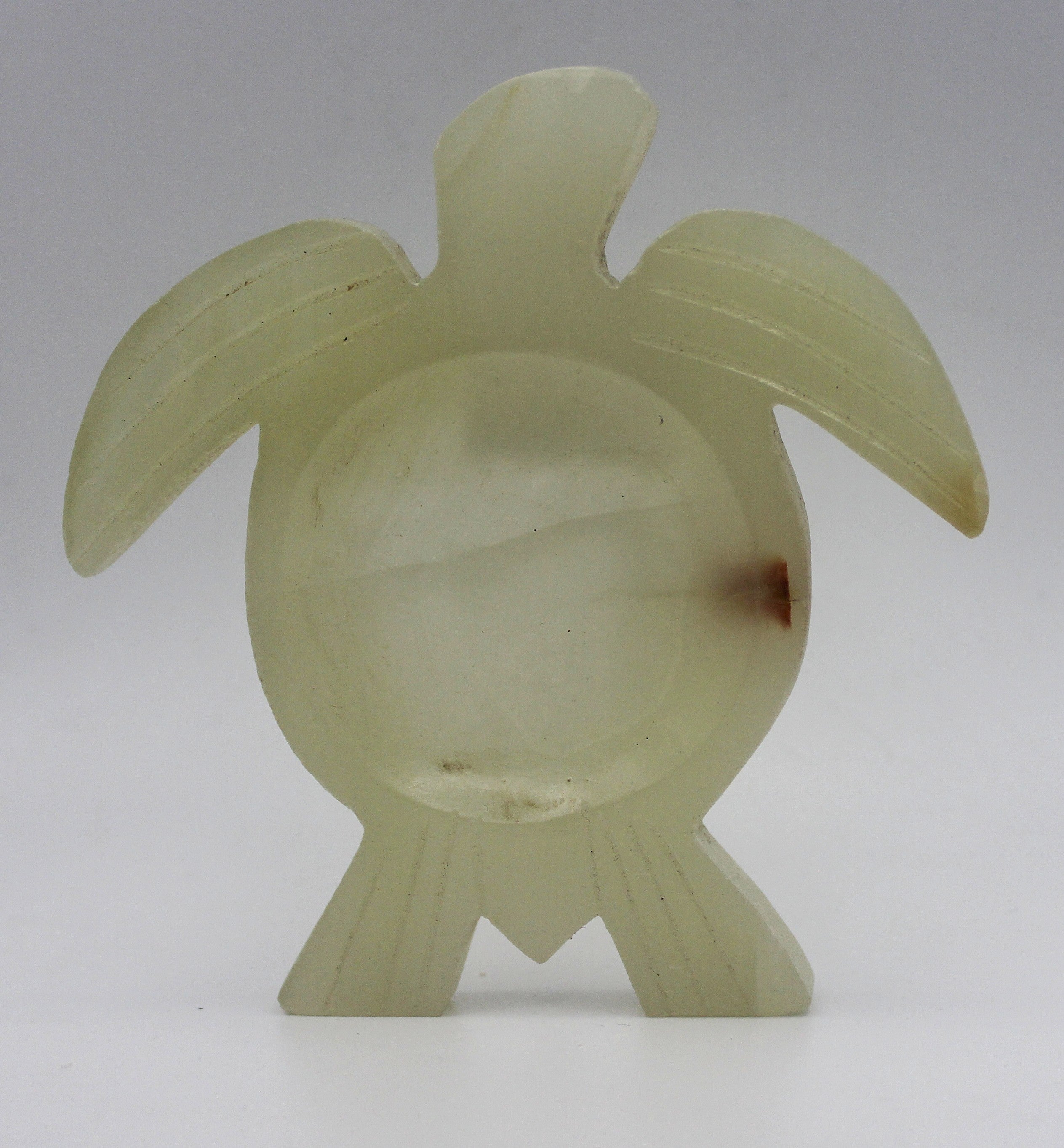 Green Banded Calcite Turtle Dish – Heart-Centered Calm & Functional Crystal Decor | | Wiccan Center