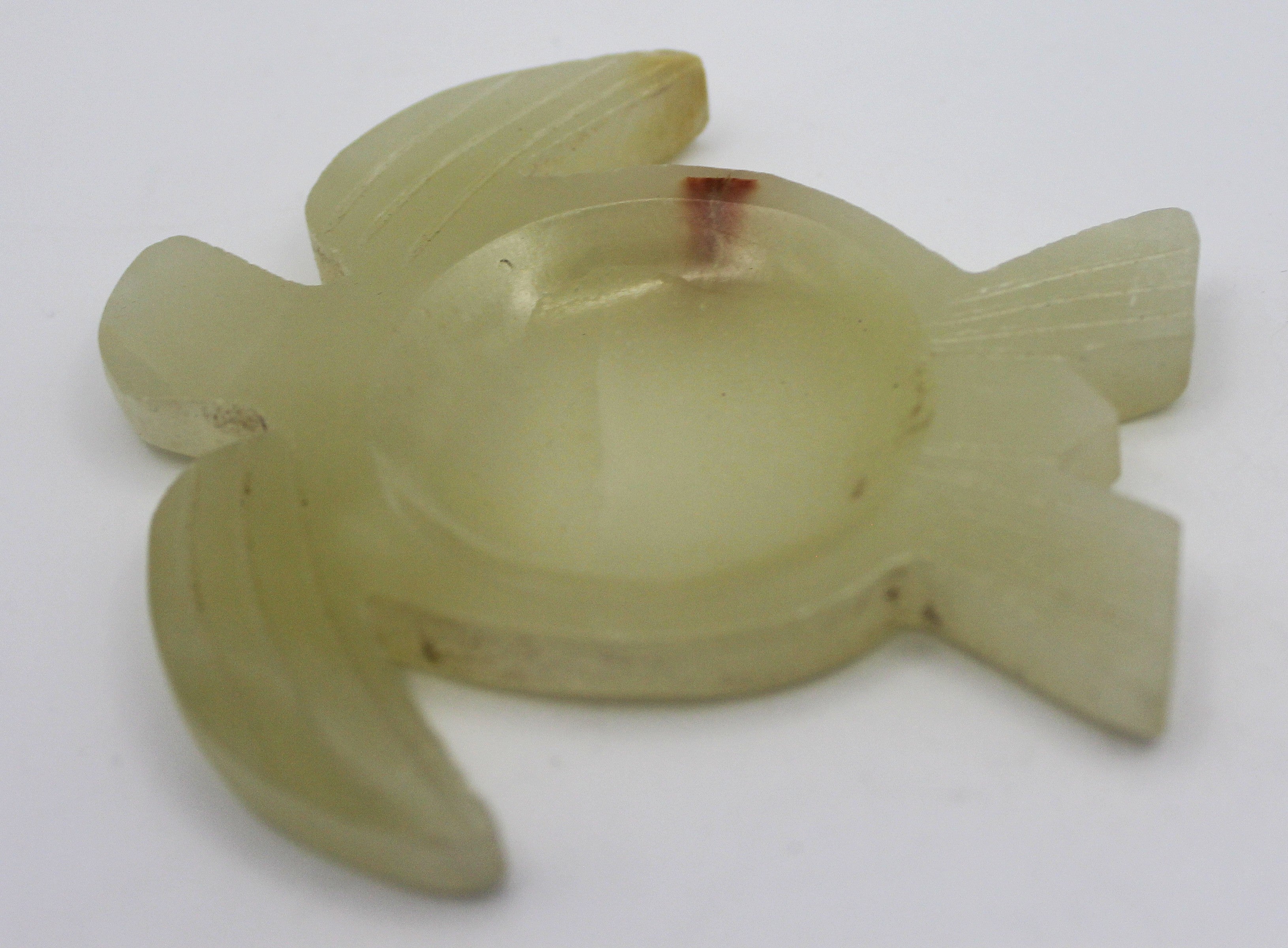 Green Banded Calcite Turtle Dish – Heart-Centered Calm & Functional Crystal Decor | | Wiccan Center