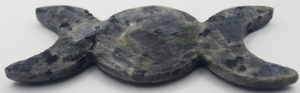 Larvikite Triple Moon Dish – Stone of Protection & Intuition | | Wiccan Center