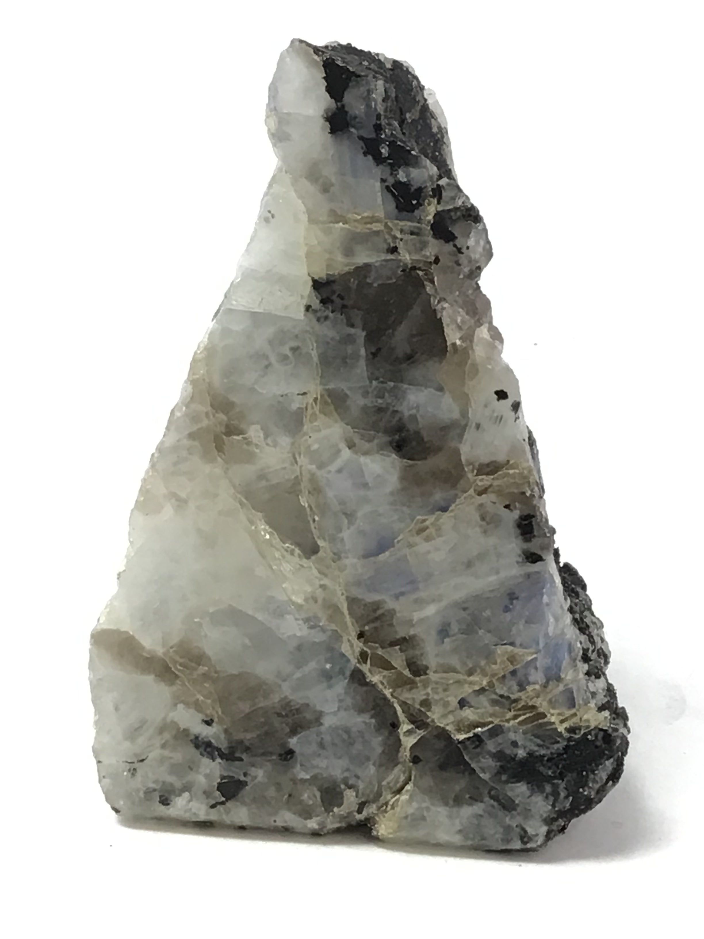 Rainbow Moonstone Specimen - One Side Polish - Medium | Crystals & Minerals > Specimens | Wiccan Center