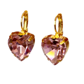 Nora Pink Heart Earrings