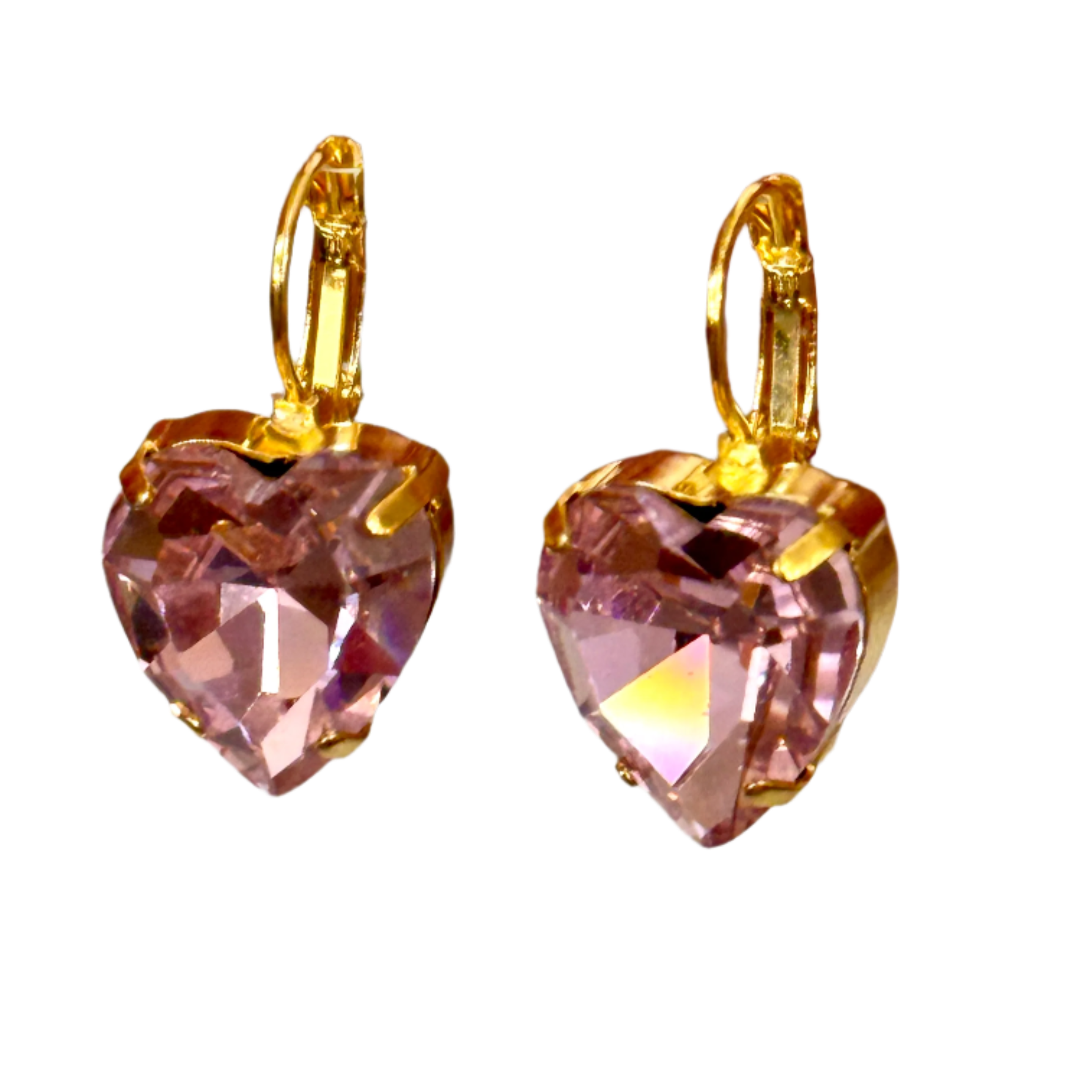Nora Pink Heart Earrings