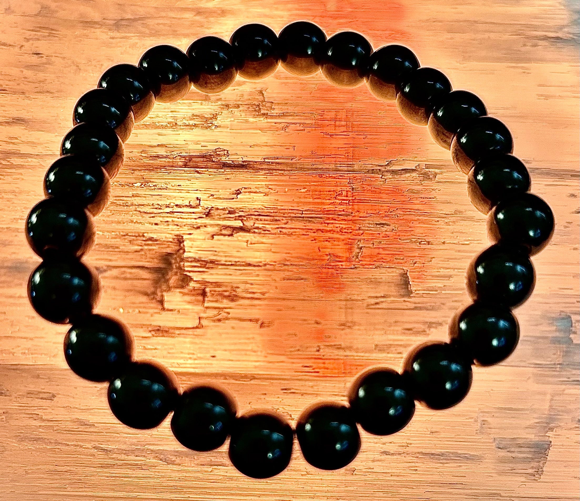 Magnetic Black Beaded Bracelet – Medium Wrists - Unisex | | Wiccan Center