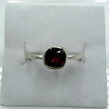 Sterling Silver Cushion-Cut Garnet Ring – Size 5 – Passion, Strength & Grounding | Rings | Wiccan Center