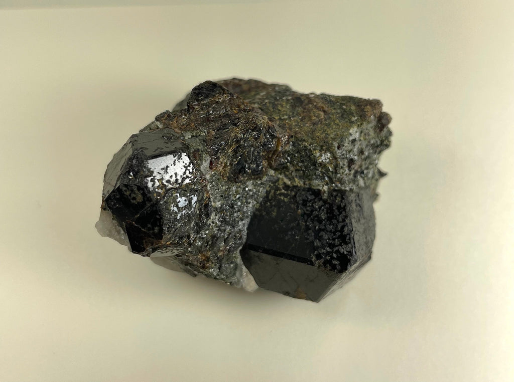 Melanite Garnet Cluster w/ Quartz 164g | Minerals | Wiccan Center
