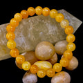 Orange Agate Beaded Bracelet – 8mm Natural Stones (Medium to Large Wrists) | | Wiccan Center