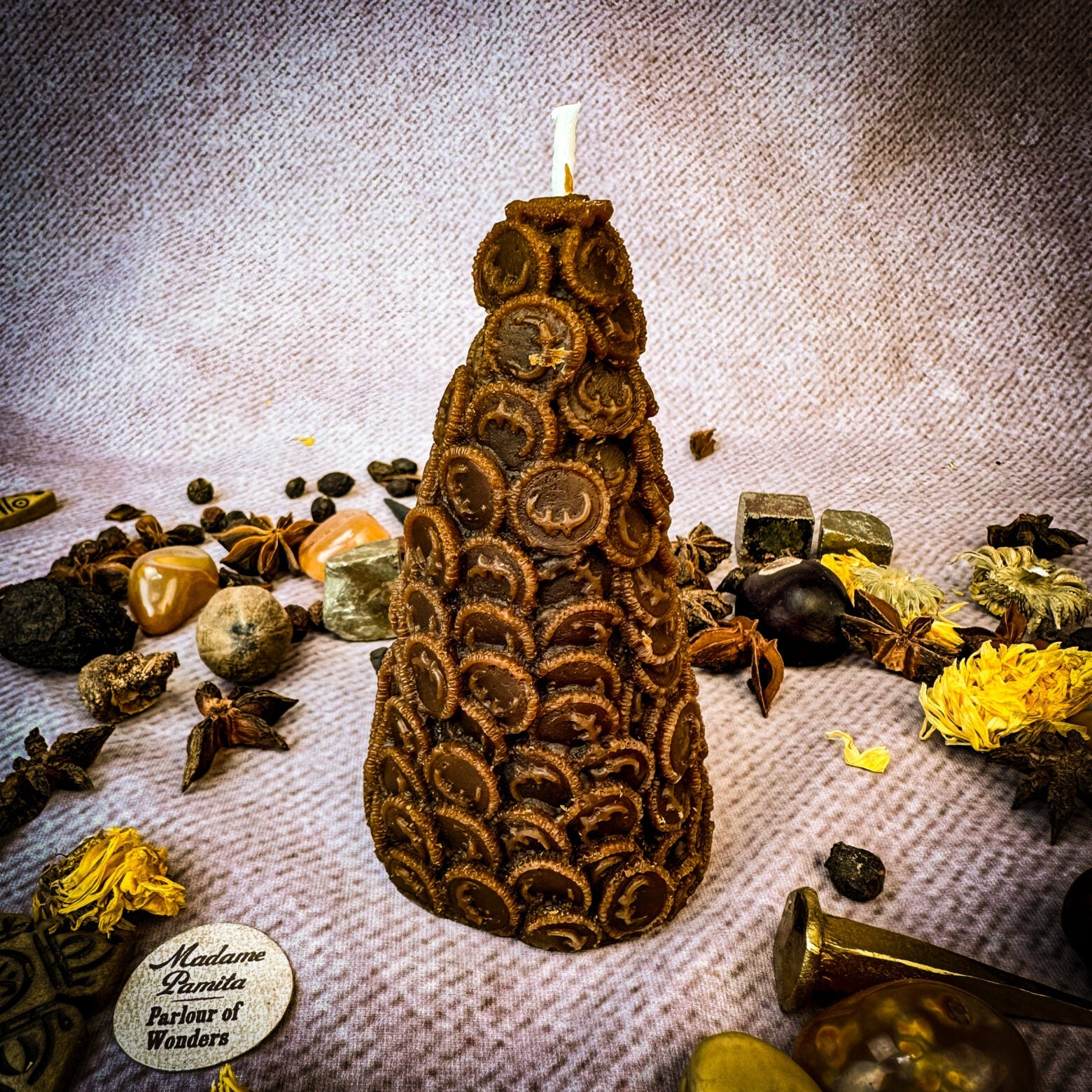 Cone of Coins Candle Spell Kit - Money Attraction & Prosperity Magic | Candle Spell Kit | Wiccan Center