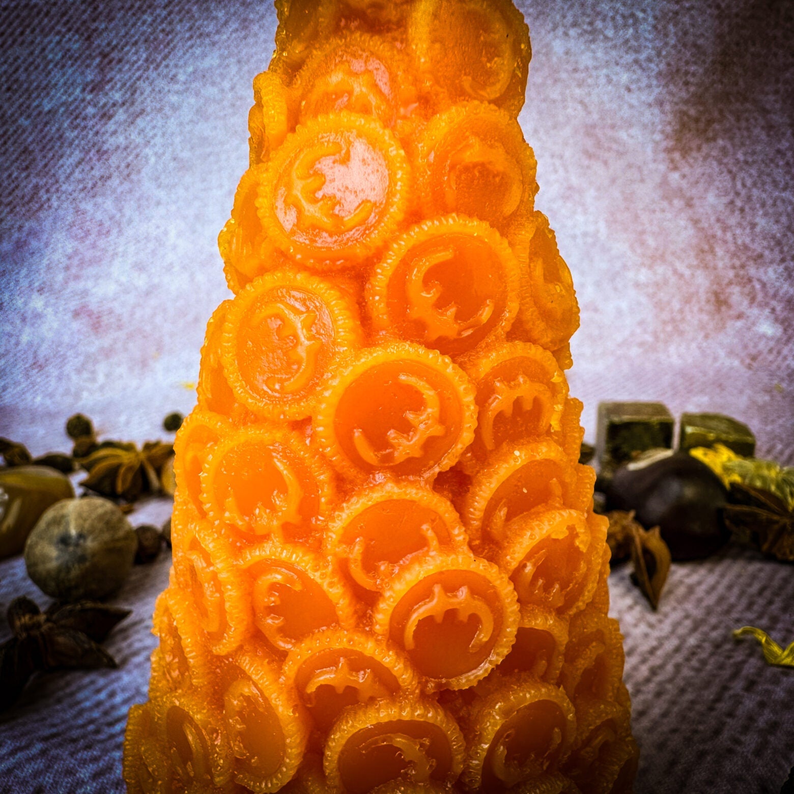 Beeswax Cone of Coins Spell Candle - Money Magnet & Prosperity Magic | Beeswax Candle | Wiccan Center