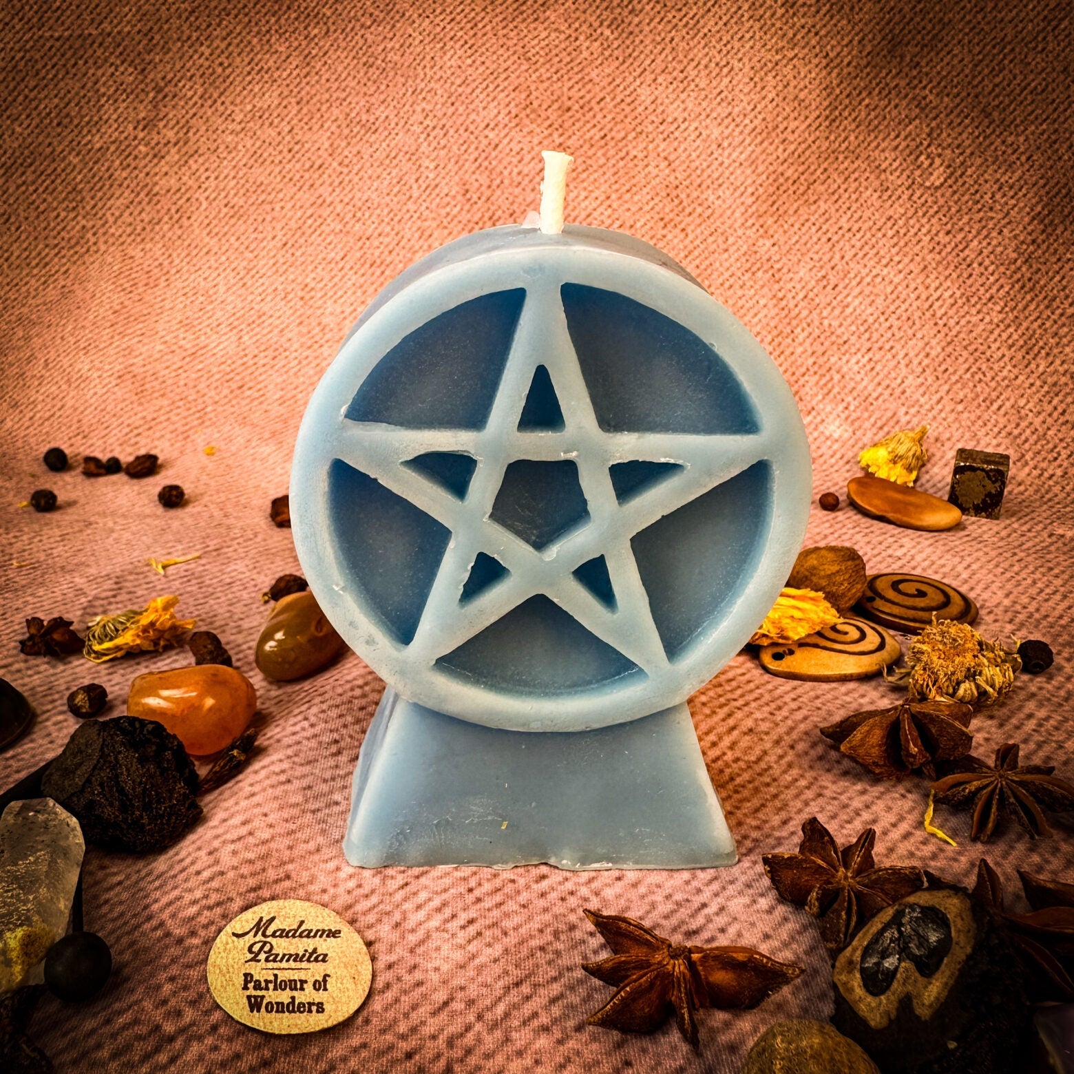 Pentacle of Protection Candle Spell Kit - Five Elements & Spiritual Safety Magic | Candle Spell Kit | Wiccan Center