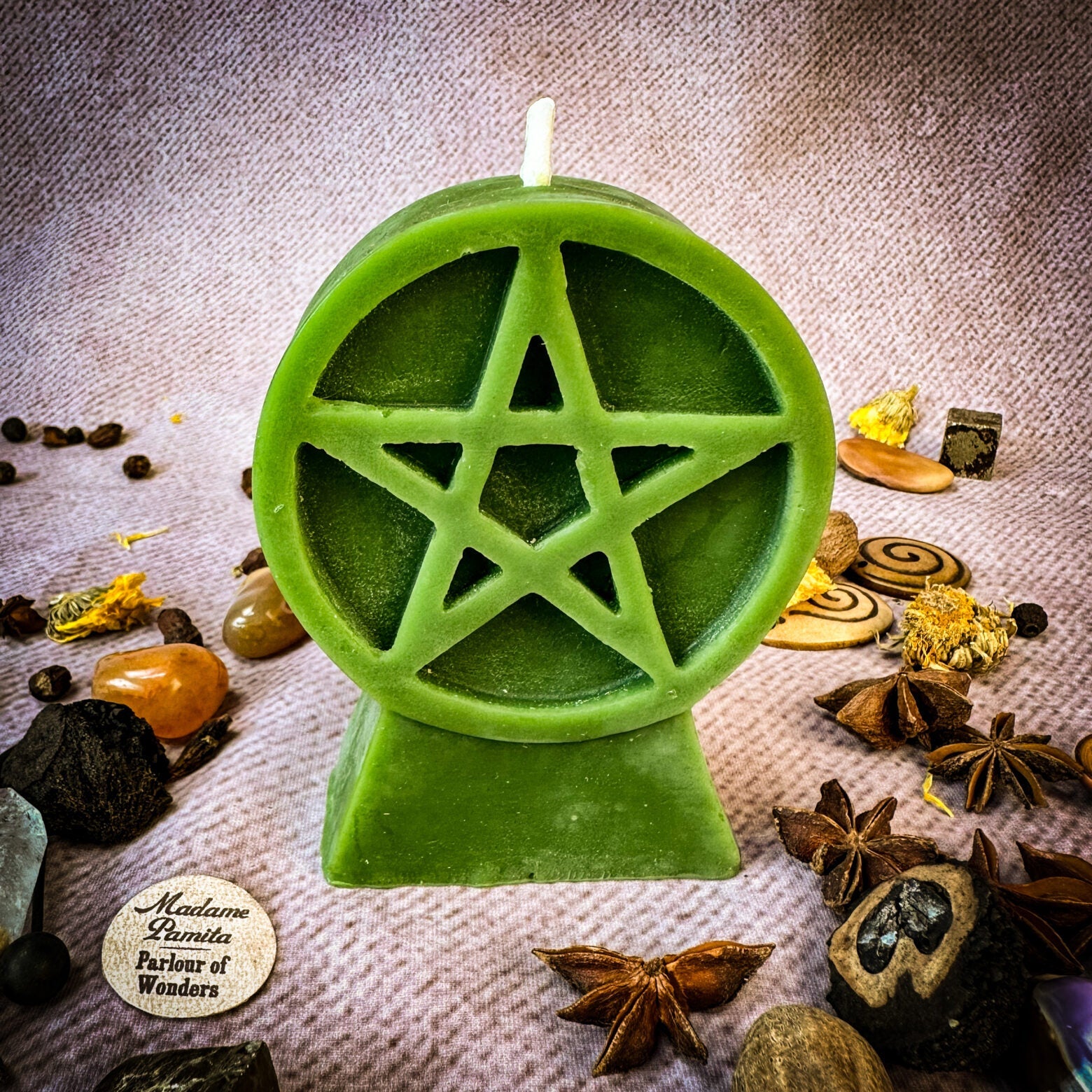 Pentacle of Protection Candle Spell Kit - Five Elements & Spiritual Safety Magic | Candle Spell Kit | Wiccan Center