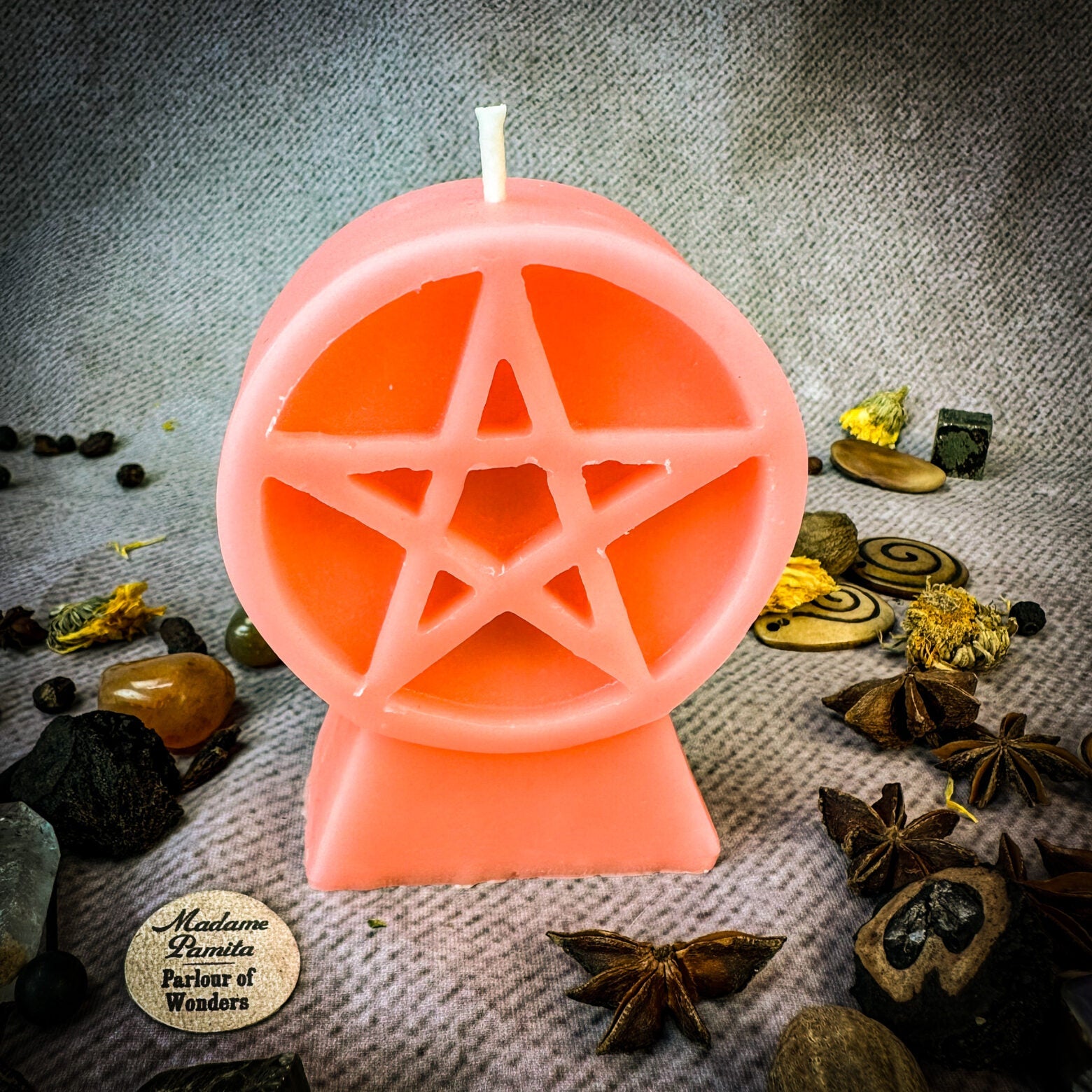 Pentacle of Protection Candle Spell Kit - Five Elements & Spiritual Safety Magic | Candle Spell Kit | Wiccan Center