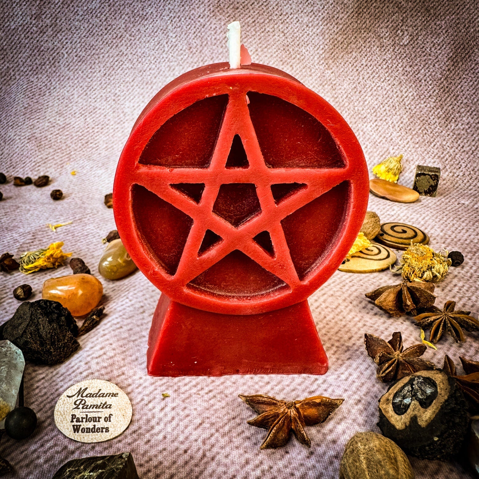 Pentacle of Protection Candle Spell Kit - Five Elements & Spiritual Safety Magic | Candle Spell Kit | Wiccan Center