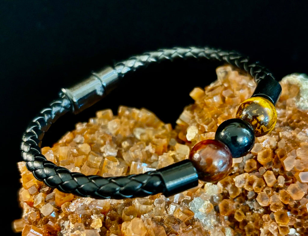 Magnetic Buckle Braided Bracelet – 4 Unique Styles - Small and Medium Wrists | | Wiccan Center